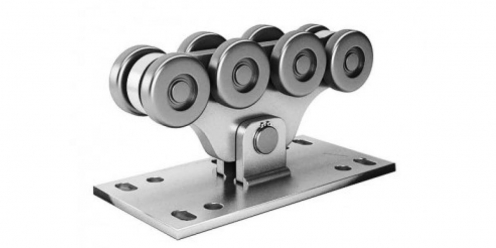 Комплект Алютех для откатных ворот шиной 6 м, стальные опоры до 450 кг. от 5 шт.